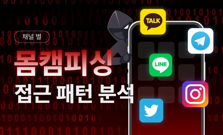 몸캠피싱 채널 별 접근 패턴 분석,몸캠피싱,카카오톡,라인,텔레그램,인스타그램